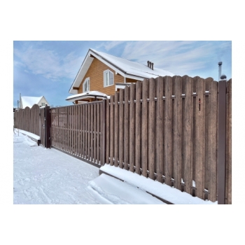 ГРАНД ЛАЙН Штакетник Круглый фигурный 0,45 Print-Double Elite Antique Wood ГРАНД ЛАЙН Штакетник Круглый фигурный 0,45 Print-Double Elite Antique Wood