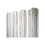 ГРАНД ЛАЙН Штакетник Круглый фигурный 0,45 Print Elite Snow Wood TwinColor