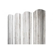 ГРАНД ЛАЙН Штакетник Круглый фигурный 0,45 Print Elite Snow Wood TwinColor