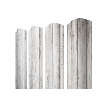 ГРАНД ЛАЙН Штакетник Круглый фигурный 0,45 Print Elite Snow Wood TwinColor ГРАНД ЛАЙН Штакетник Круглый фигурный 0,45 Print Elite Snow Wood TwinColor