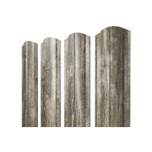 ГРАНД ЛАЙН Штакетник Круглый фигурный 0,45 Print Elite Nordic Wood TwinColor