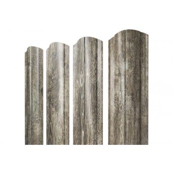 ГРАНД ЛАЙН Штакетник Круглый фигурный 0,45 Print Elite Nordic Wood TwinColor ГРАНД ЛАЙН Штакетник Круглый фигурный 0,45 Print Elite Nordic Wood TwinColor