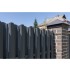 ГРАНД ЛАЙН Штакетник Круглый фигурный 0,45 Drap ST RAL 7024 мокрый асфальт ГРАНД ЛАЙН Штакетник Круглый фигурный 0,45 Drap ST RAL 7024 мокрый асфальт