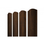 ГРАНД ЛАЙН Штакетник Круглый фигурный 0,45 Print Elite Chestnut Wood