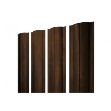ГРАНД ЛАЙН Штакетник Круглый с прямым резом 0,45 Print Elite Chestnut Wood