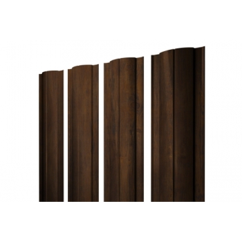ГРАНД ЛАЙН Штакетник Круглый с прямым резом 0,45 Print Elite Chestnut Wood ГРАНД ЛАЙН Штакетник Круглый с прямым резом 0,45 Print Elite Chestnut Wood