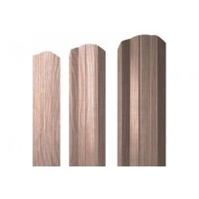ГРАНД ЛАЙН Штакетник М-образный А фигурный 0,45 Print Elite White Wood TwinColor