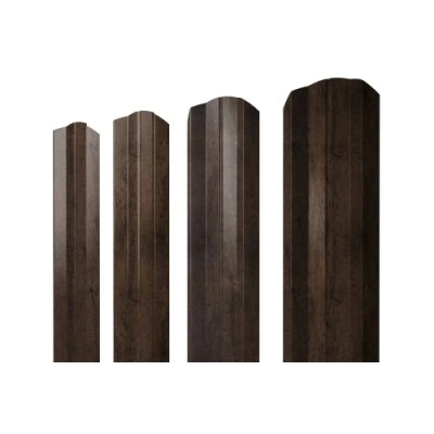 ГРАНД ЛАЙН Штакетник М-образный А фигурный 0,45 Print Elite Antique Wood TwinColor ГРАНД ЛАЙН Штакетник М-образный А фигурный 0,45 Print Elite Antique Wood TwinColor