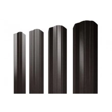 ГРАНД ЛАЙН Штакетник М-образный B фигурный 0,45 Print Elite Coffee Wood TwinColor