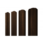ГРАНД ЛАЙН Штакетник М-образный А фигурный 0,45 Print Elite Chestnut Wood