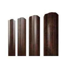 ГРАНД ЛАЙН Штакетник М-образный А фигурный 0,45 Print Premium Cherry Wood