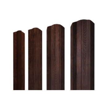 ГРАНД ЛАЙН Штакетник М-образный А фигурный 0,45 Print-Double Premium Cherry Wood Lite Fresh