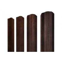 ГРАНД ЛАЙН Штакетник М-образный А фигурный 0,45 Print Premium Cherry Wood Fresh TwinColor