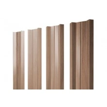 ГРАНД ЛАЙН Штакетник М-образный А с прямым резом 0,45 Print Elite Honey Wood TwinColor