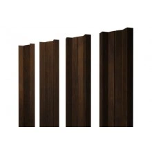 ГРАНД ЛАЙН Штакетник М-образный А с прямым резом 0,45 Print Elite Chestnut Wood