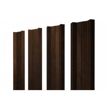 ГРАНД ЛАЙН Штакетник М-образный А с прямым резом 0,45 Print Elite Chestnut Wood ГРАНД ЛАЙН Штакетник М-образный А с прямым резом 0,45 Print Elite Chestnut Wood