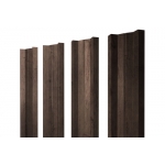 ГРАНД ЛАЙН Штакетник М-образный А с прямым резом 0,45 Print Premium Almond Wood Fresh