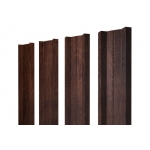 ГРАНД ЛАЙН Штакетник М-образный А с прямым резом 0,45 Print-Double Premium Cherry Wood Lite Fresh