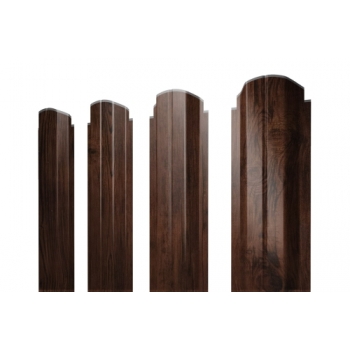 ГРАНД ЛАЙН Штакетник П-образный А фигурный 0,45 Print Elite Cherry Wood TwinColor ГРАНД ЛАЙН Штакетник П-образный А фигурный 0,45 Print Elite Cherry Wood TwinColor