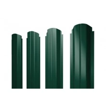 ГРАНД ЛАЙН Штакетник П-образный А фигурный 0,5 Satin RAL 6005 зеленый мох