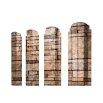 ГРАНД ЛАЙН Штакетник П-образный А фигурный 0,45 Print Elite Sand Stone TwinColor