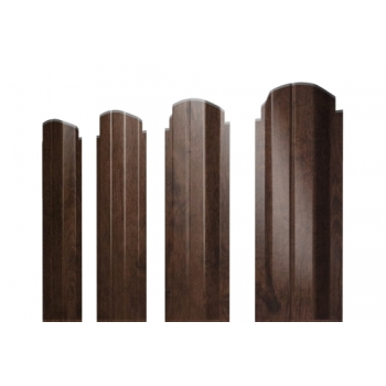 ГРАНД ЛАЙН Штакетник П-образный А фигурный 0,45 Print Elite Antique Wood TwinColor ГРАНД ЛАЙН Штакетник П-образный А фигурный 0,45 Print Elite Antique Wood TwinColor