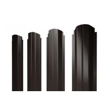 ГРАНД ЛАЙН Штакетник П-образный А фигурный 0,45 Print Elite Coffee Wood TwinColor