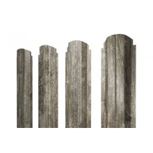 ГРАНД ЛАЙН Штакетник П-образный А фигурный 0,45 Print Elite Nordic Wood TwinColor