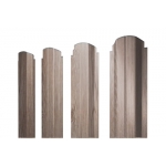 ГРАНД ЛАЙН Штакетник П-образный B фигурный 0,45 Print Elite White Wood TwinColor