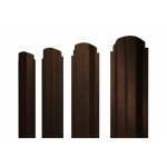 ГРАНД ЛАЙН Штакетник П-образный B фигурный 0,45 Print Elite Chestnut Wood