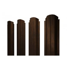 ГРАНД ЛАЙН Штакетник П-образный B фигурный 0,45 Print Elite Chestnut Wood