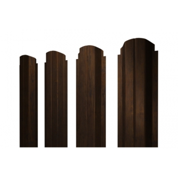 ГРАНД ЛАЙН Штакетник П-образный B фигурный 0,45 Print Elite Chestnut Wood ГРАНД ЛАЙН Штакетник П-образный B фигурный 0,45 Print Elite Chestnut Wood