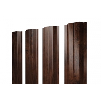 ГРАНД ЛАЙН Штакетник П-образный A с прямым резом 0,45 Print Elite Cherry Wood TwinColor ГРАНД ЛАЙН Штакетник П-образный A с прямым резом 0,45 Print Elite Cherry Wood TwinColor