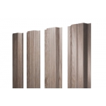 ГРАНД ЛАЙН Штакетник П-образный В с прямым резом 0,45 Print Elite White Wood TwinColor