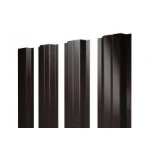 ГРАНД ЛАЙН Штакетник П-образный В с прямым резом 0,45 Print Elite Coffee Wood TwinColor