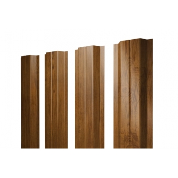 ГРАНД ЛАЙН Штакетник П-образный В с прямым резом 0,45 Print Elite Golden Wood TwinColor ГРАНД ЛАЙН Штакетник П-образный В с прямым резом 0,45 Print Elite Golden Wood TwinColor