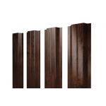 ГРАНД ЛАЙН Штакетник П-образный В с прямым резом 0,45 Print Elite Cherry Wood TwinColor