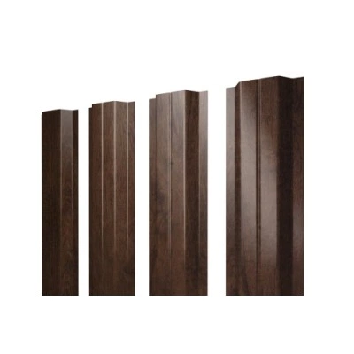 ГРАНД ЛАЙН Штакетник П-образный В с прямым резом 0,45 Print Premium Antique Wood