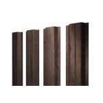 ГРАНД ЛАЙН Штакетник П-образный A с прямым резом 0,45 Print Premium Almond Wood Fresh