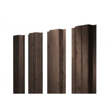 ГРАНД ЛАЙН Штакетник П-образный A с прямым резом 0,45 Print Premium Almond Wood Fresh
