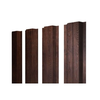 ГРАНД ЛАЙН Штакетник П-образный В с прямым резом 0,45 Print-Double Premium Cherry Wood Lite Fresh