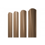 ГРАНД ЛАЙН Штакетник Полукруглый Slim фигурный 0,45 Print Elite Honey Wood TwinColor