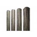 ГРАНД ЛАЙН Штакетник Полукруглый Slim фигурный 0,45 Print Elite Nordic Wood TwinColor