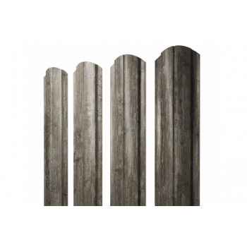 ГРАНД ЛАЙН Штакетник Полукруглый Slim фигурный 0,45 Print Elite Nordic Wood TwinColor ГРАНД ЛАЙН Штакетник Полукруглый Slim фигурный 0,45 Print Elite Nordic Wood TwinColor