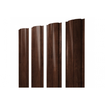 ГРАНД ЛАЙН Штакетник Полукруглый Slim с прямым резом 0,45 Print Elite Cherry Wood TwinColor ГРАНД ЛАЙН Штакетник Полукруглый Slim с прямым резом 0,45 Print Elite Cherry Wood TwinColor