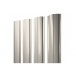 ГРАНД ЛАЙН Штакетник Полукруглый Slim с прямым резом 0,45 Print Elite Milky Wood TwinColor