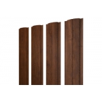 ГРАНД ЛАЙН Штакетник Полукруглый Slim с прямым резом 0,45 Print Premium Golden Wood Fresh TwinColor