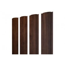 ГРАНД ЛАЙН Штакетник Полукруглый Slim с прямым резом 0,45 Print-Double Premium Cherry Wood Lite Fresh