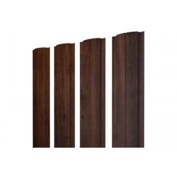 ГРАНД ЛАЙН Штакетник Полукруглый Slim с прямым резом 0,45 Print-Double Premium Cherry Wood Lite Fresh ГРАНД ЛАЙН Штакетник Полукруглый Slim с прямым резом 0,45 Print-Double Premium Cherry Wood Lite Fresh