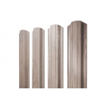 ГРАНД ЛАЙН Штакетник Прямоугольный фигурный 0,45 Print Elite White Wood TwinColor